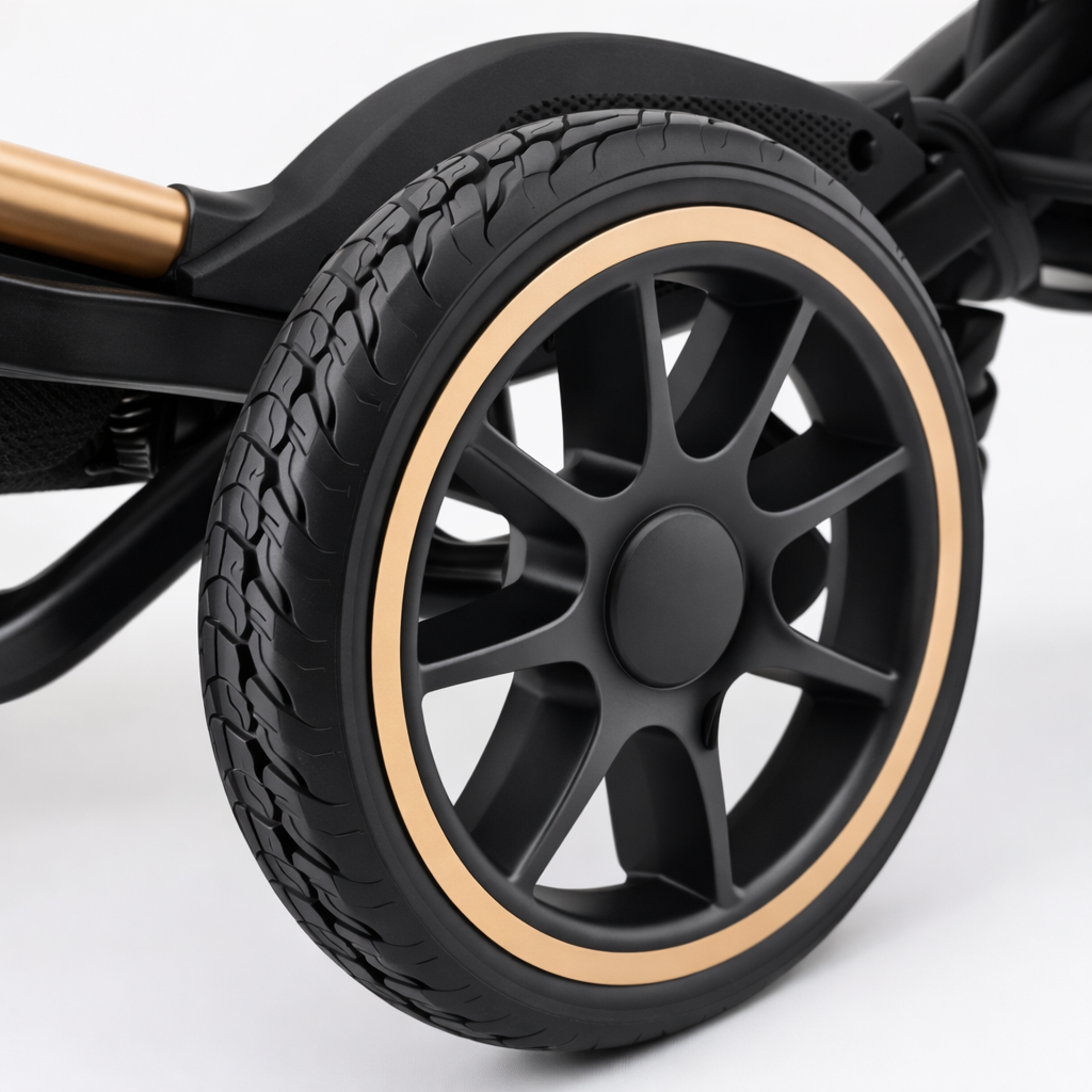 Poussette Bébé Siège Inclinable 3 positions - Confort et Transport facile Beige